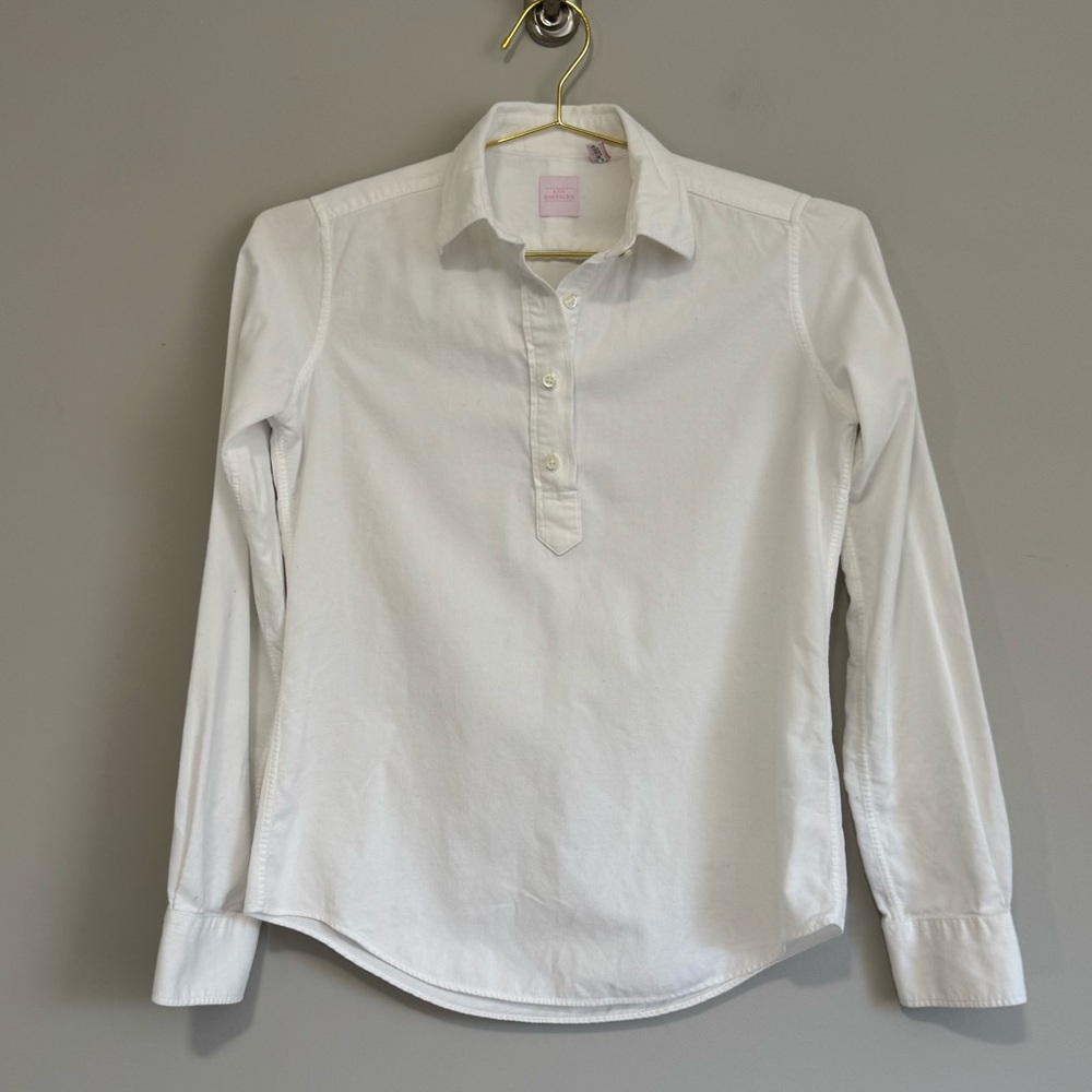 Ann Mashburn Long Sleeve Polo Neckline Corduroy Shirt